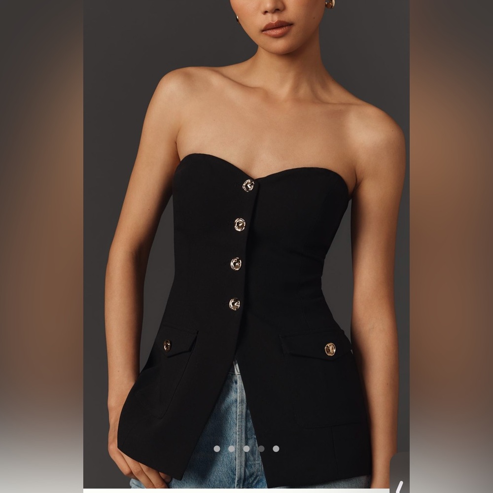 NEW ASTR The Label Milani tailored bustier top